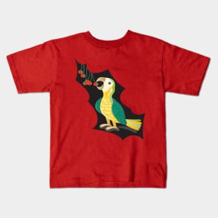 Green parrot Kids T-Shirt